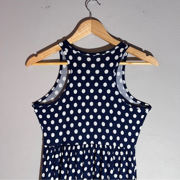 Euovmy Women's Sleeveless Dress Casual Loose Summer Maxi with Polka Dot Size S - Picture 7 of 12